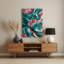 "Abstract Florals", art mural gris en métal 61-1225042802