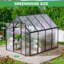 6.2' W x 8.2' D Heavy Duty Greenhouse-99107100