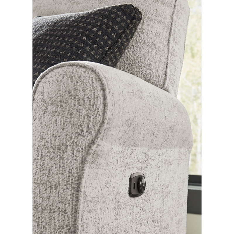 Canapé inclinable électrique avec appui-tête inclinable, Poivre blanc Malibu