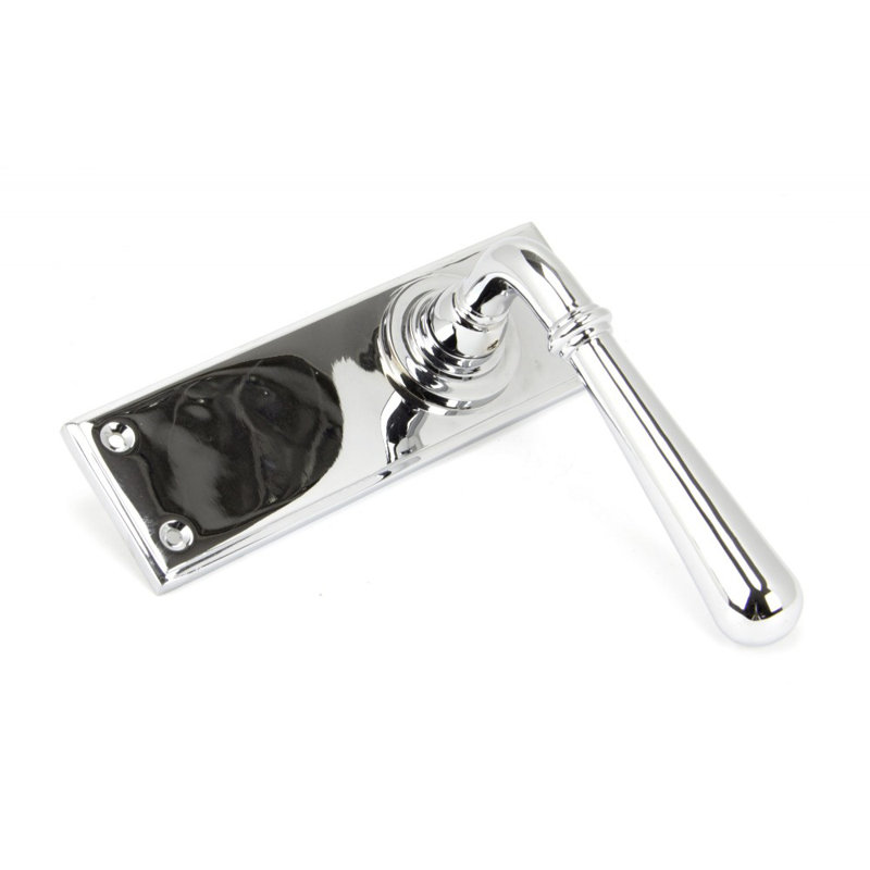 Newbury Door Handle Kit, Polished Chrome