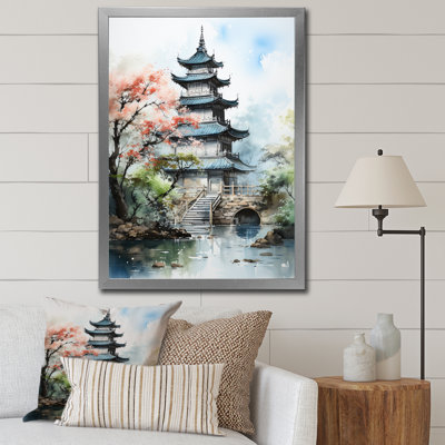 Tasheem Asian Art Serene Pagoda III, reproduction d'art sur toile