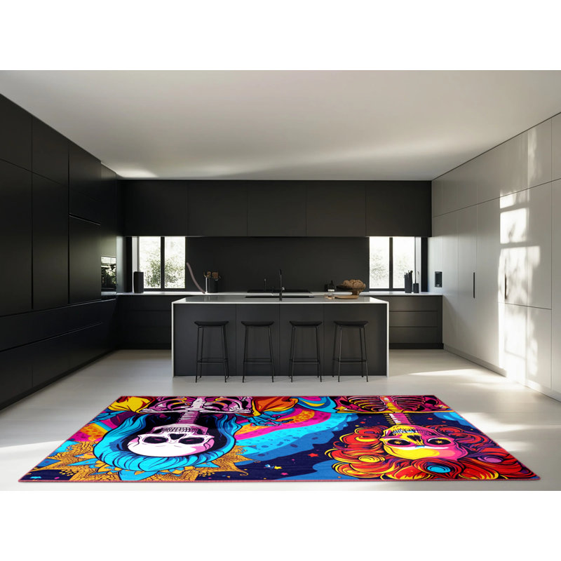 Starlight Splash Rug, Round 7'