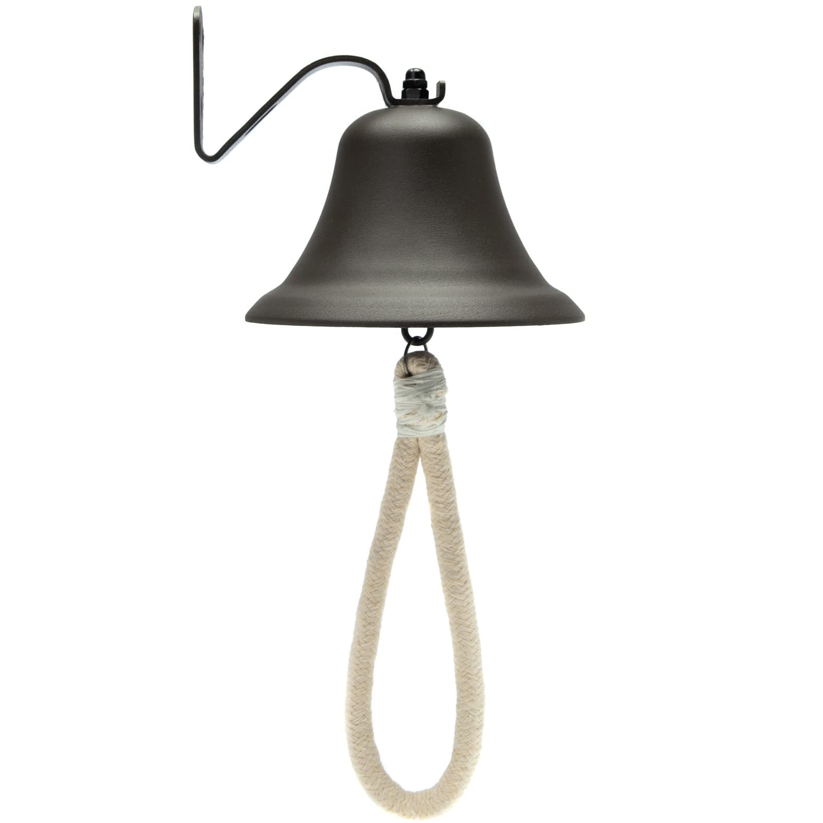 17 Stories Black Hanging Dinner Bell With Outdoor Mount, Indoor Use ...