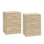 39cm W Manufactured Wood Bedside Table-194939180