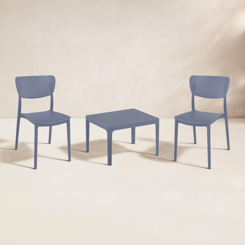 Farrah Lucy 2 Person Seating Set, Dark Gray