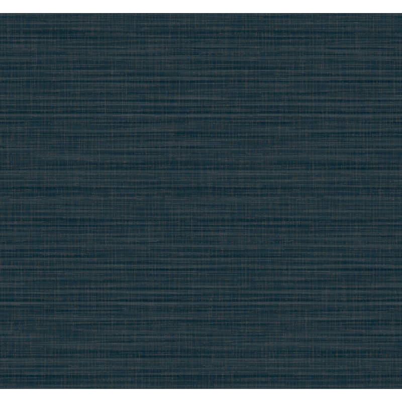 Papier peint rayé Down To Earth Indigo, Bleu