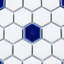 Carreau de mosaïque en porcelaine nid d'abeille pour mur et plancher 1 po x 0,91 po Metro