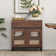 Sideboard Buffet Cabinets With Glass Doors And A Drawer, Modern Sideboard Credenza With Adjustable Shelf And Metal Base, Coffee Bar Cabinet Storage Cabinet For Living Room, Kitchen