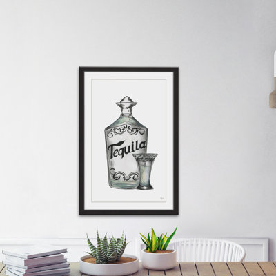 « tequila shot », reproduction d’art encadrée