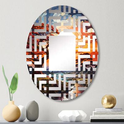 Miroir mural oval