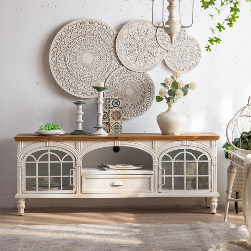 American Country Retro Ironwork TV Cabinet