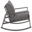 Chaise berçante en métal avec coussins Bia-908524107