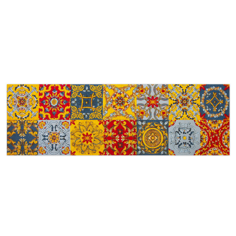 Trinacria Geometric Area Rug, Runner 55 x 180cm