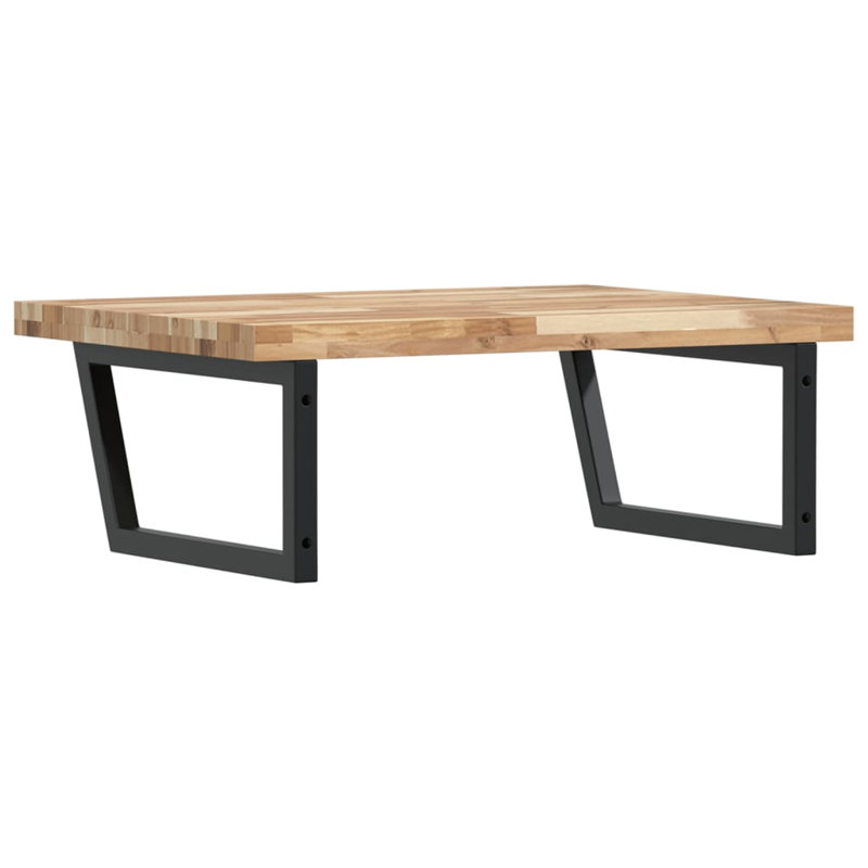 Breaun 100cm Solid Wood Bathroom Vanity Top, Acacia/Black
