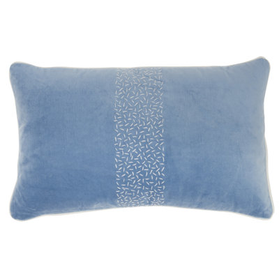 Sequined Cotton Throw Pillow