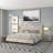 Aluino Panel Button Tufted Upholstered Platform Bed Frame - No Box Spring Required-671736510-671736506