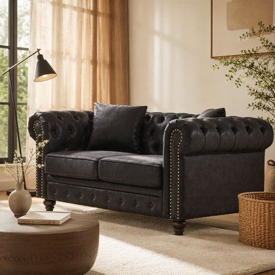 Contemporary Design Sofa with Tech Fabric Button Design, Ideal for Living Room, Guest Room and Lounge