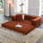 Kaveri Convertible Sofa Bed - Foldable Floor Couch with Teddy Foam - Modular Sectional for Living Room, Bedroom, Studio - Compression Sofa in Box-1770253188