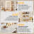 Makeup Vanity With Led Illuminated Mirror, Makeup Table With 3 Color Lighting, 55'' Vanity Desk Set Boasting 10 Drawers Hidden And Open Shelves, For Girls/women
