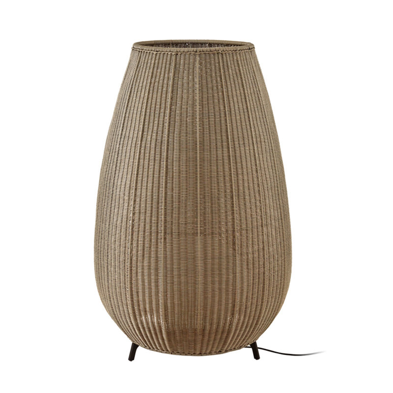Amphora Floor Lamp, Light Beige