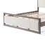Très grand lit avec tête de lit en tissu ivoire, structure en bois-1195004126