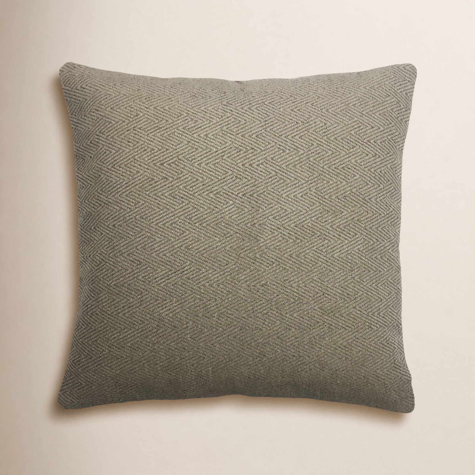 Indoor/Outdoor Throw Pillow, 22" x 22", Beige Geometric