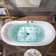 72" Whirlpool Water Jetted & Air Bubble Freestanding Heated Soaking Bathtub with LED Control Panel