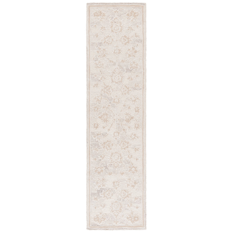 Ebony Hand Tufted Wool Pile Oriental Rug, Runner 2'3" x 9'