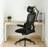 Black Office Chair With Head And Lumbar Support And Adjustable Back