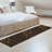 Ottohome Non-Slip Leaves Area Rug For Living Room, Hallway Runner, Entryway Rug, Brown-103305832