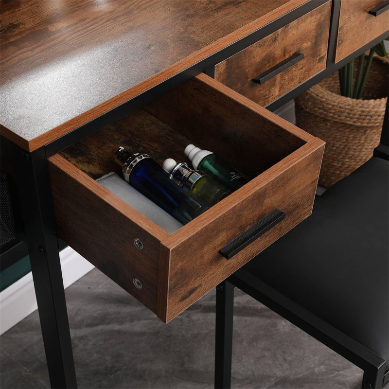Bedriye Dressing Table with Mirror
