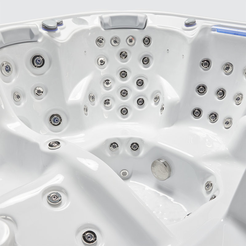 Spa carré en acrylique à 82 jets pour 6 personnes avec couvercle et ozonateur Bueno Spa Dallas