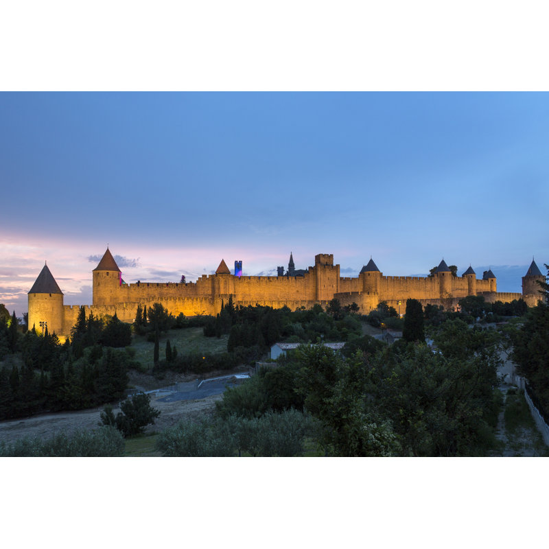«Cassassonne - France», photographie sur toile, H 32 po x l 48 po