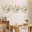 3 pièces de décoration murale feuille de ginkgo décorative