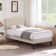 Kempst Upholstered Bed Frame with Adjustable Headboard & Solid Wooden Slats, Under Bed Storage, No Box Spring Needed