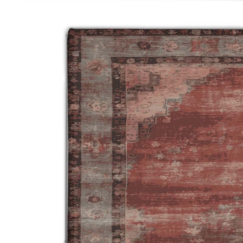Overdyed Beige Indoor and Outdoor Area Rug, Rectangle 2' x 3'