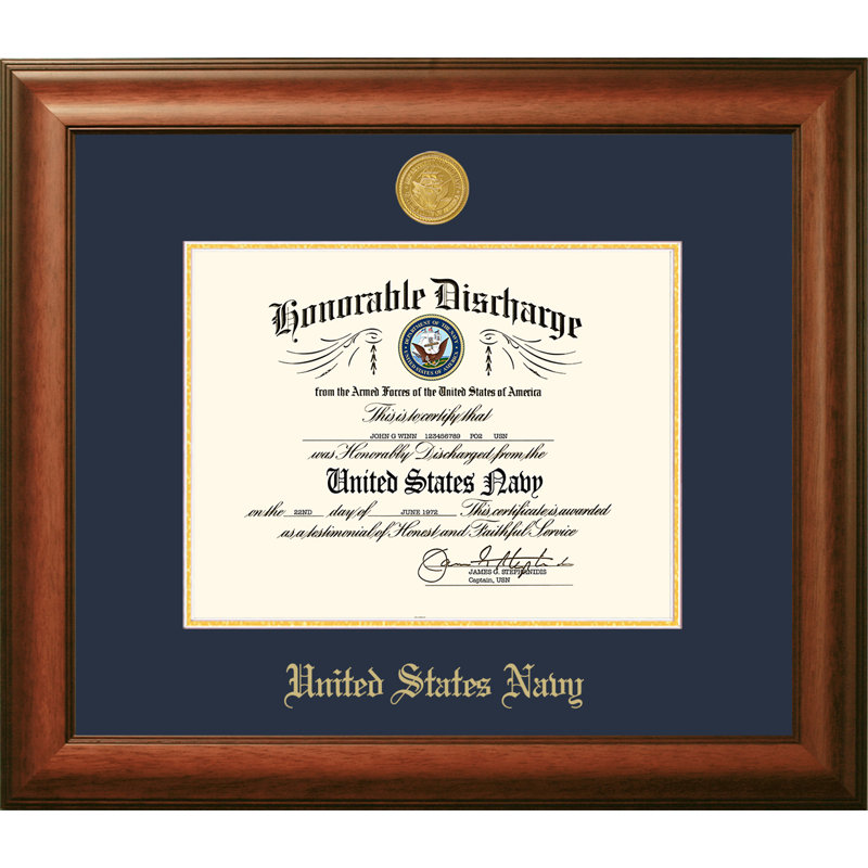 Navy Discharge Picture Frame