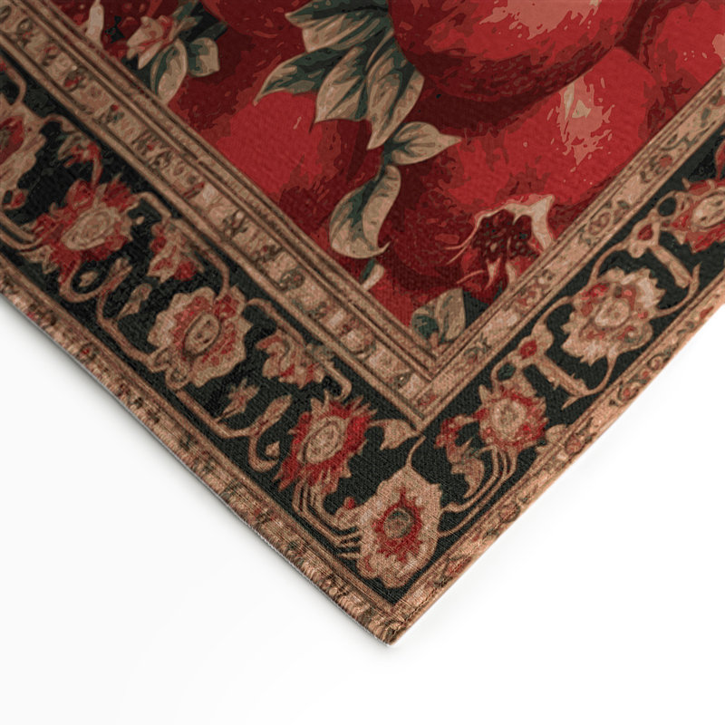 Persian Brown Indoor and Outdoor Area Rug, Rectangle 3' x 5'