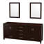 Sheffield 79" Double Bathroom Vanity Base Only-31336915