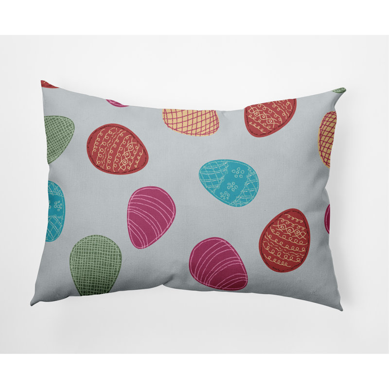 Outdoor Reversible Throw Pillow, Etched Glass Gray
