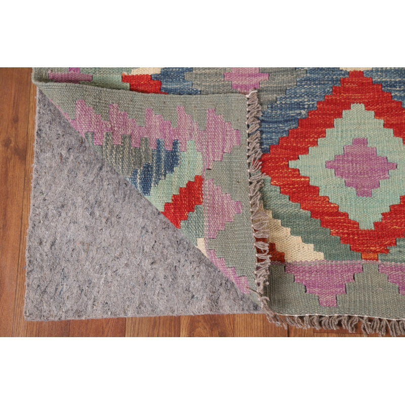 Tapis oriental géométrique Kilim 5 x 6