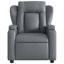 Fauteuil inclinable de massage en cuir vidaXL, dossier et repose-pieds réglables-97814437-128904949