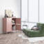 40 Inches High Metal Storage Locker with 4 Doors, Ventilated Design for Home and Office Use