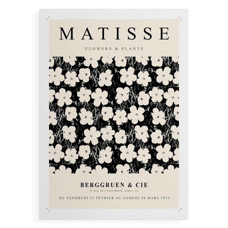 Matisse CCV, reproduction encadrée - reproduction de toile seulement - non encadrée, H 18 po x l 12 po