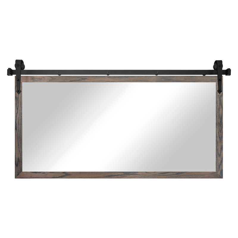 Miroir Gracie Oaks, 33 po x 54 po, Gris carbone