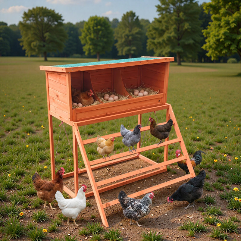 Boîtes de nidification 3 en 1 pour poulets