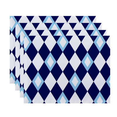 Noxon Polyester Geometric Rectangle Placemat