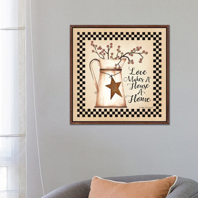 Love Makes A House A Home by Linda Spivey - Gallery-Wrapped Canvas Giclée on Canvas