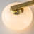 3-Light Glass Semi Flush Mount