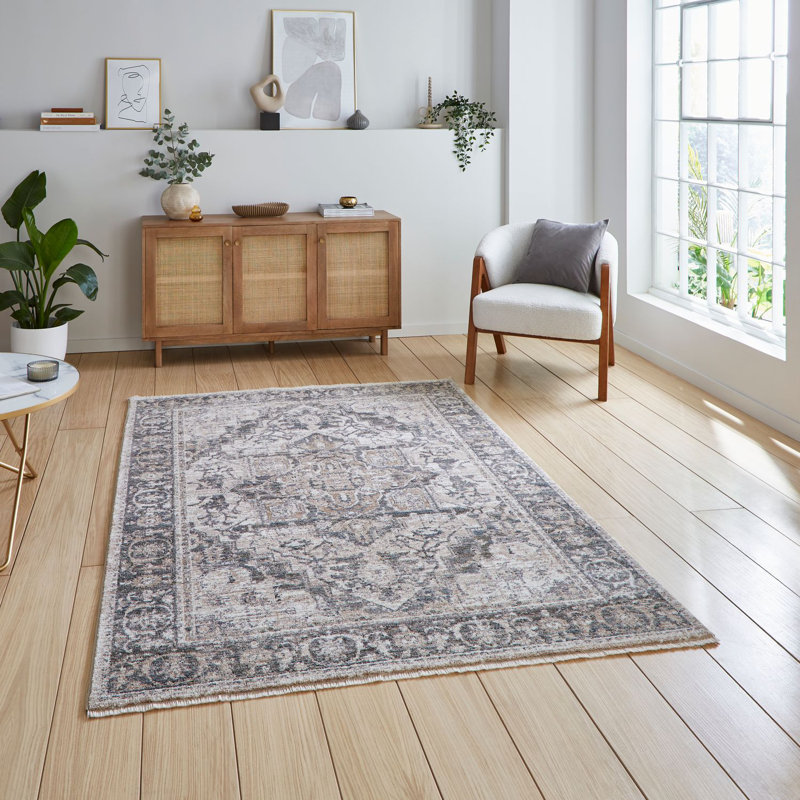 Vintage area rug Machine Woven Rectangle Green, Rectangle 80 x 150cm